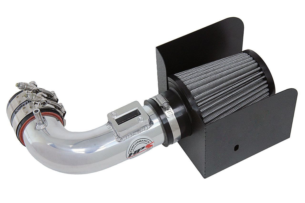 HPS Performance Air Intake Kit with Heat Shield Polished 827-704P
