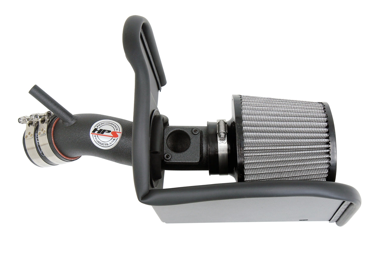 HPS Performance Air Intake Kit with Heat Shield Black 827-708WB
