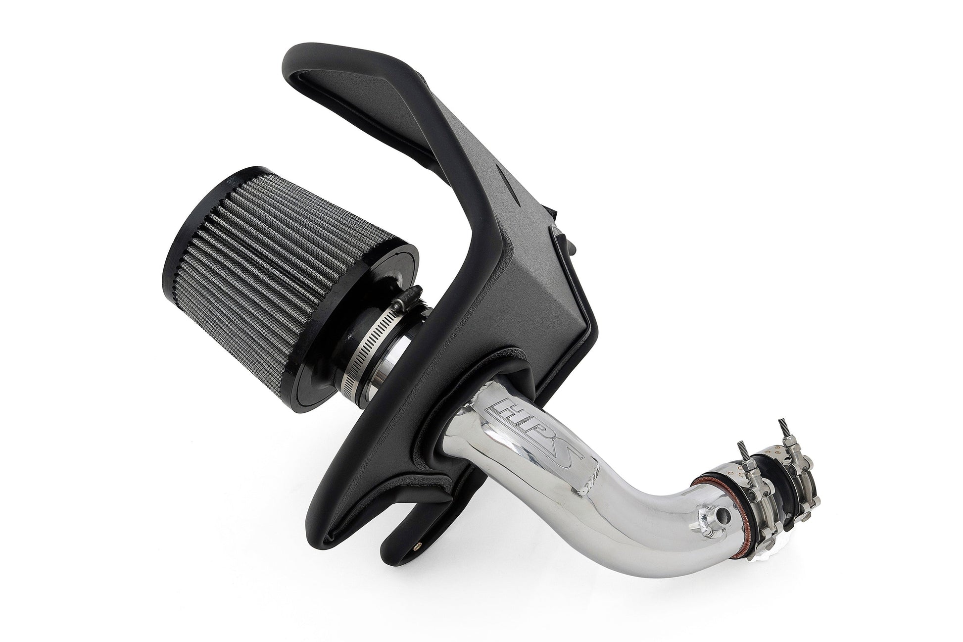 HPS Performance Air Intake Kit with Heat Shield Polished 827-709P