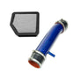 HPS Performance Air Intake Tube with Drop in Air Filter, Blue, 827-710BL