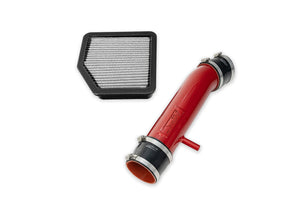 HPS Performance Air Intake Tube with Drop in Air Filter, Red, 827-710R