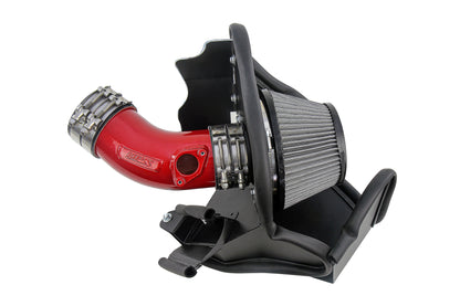 HPS Performance Air Intake Kit with Heat Shield Red 827-717R