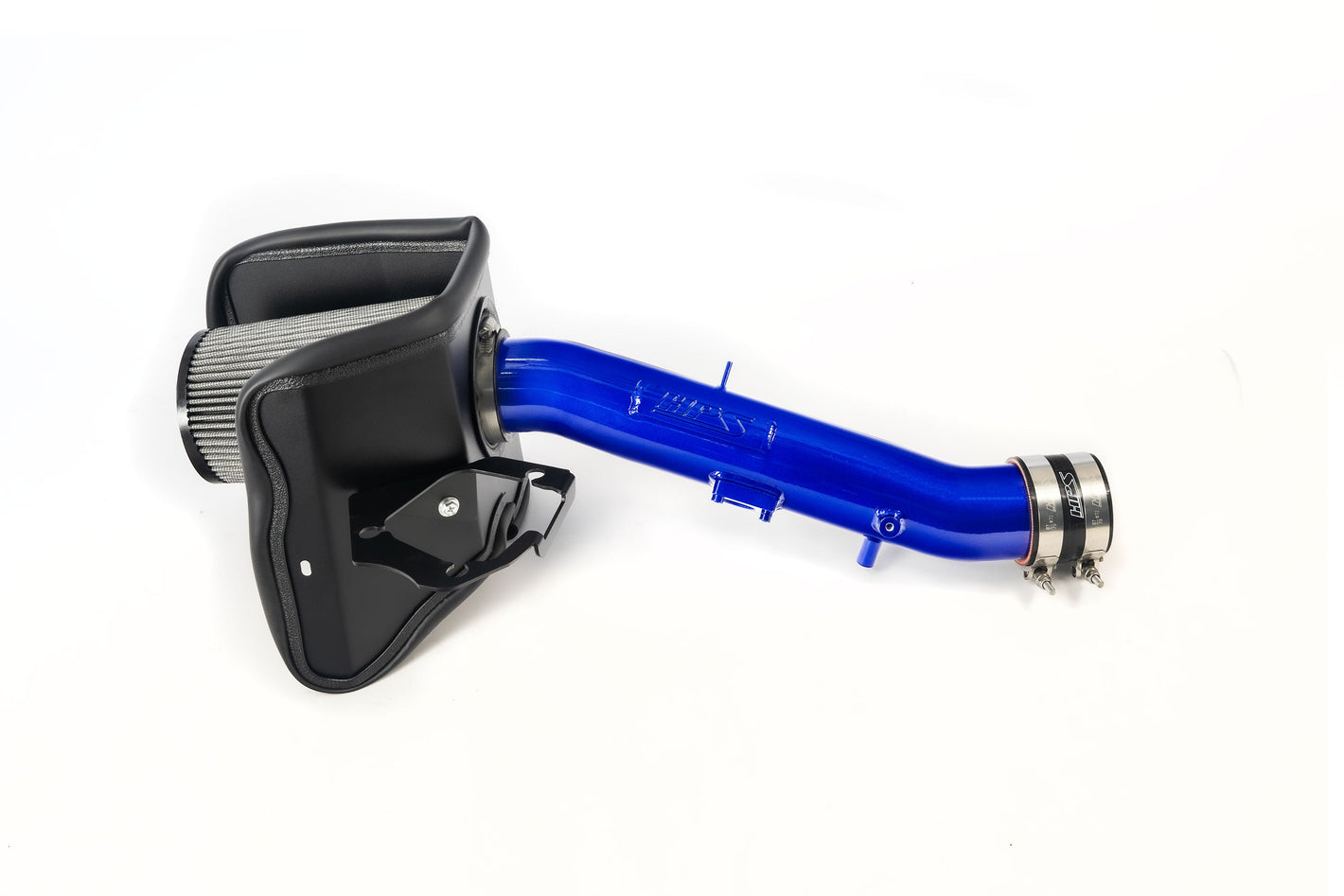 HPS Performance Air Intake Kit with Heat Shield Blue 827-718BL