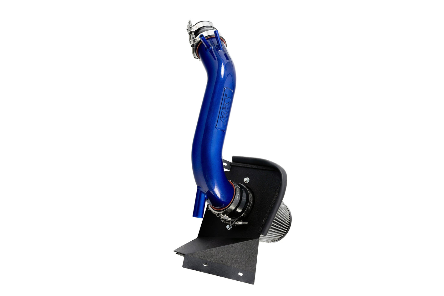 HPS Performance Air Intake Kit with Heat Shield Blue 827-721BL