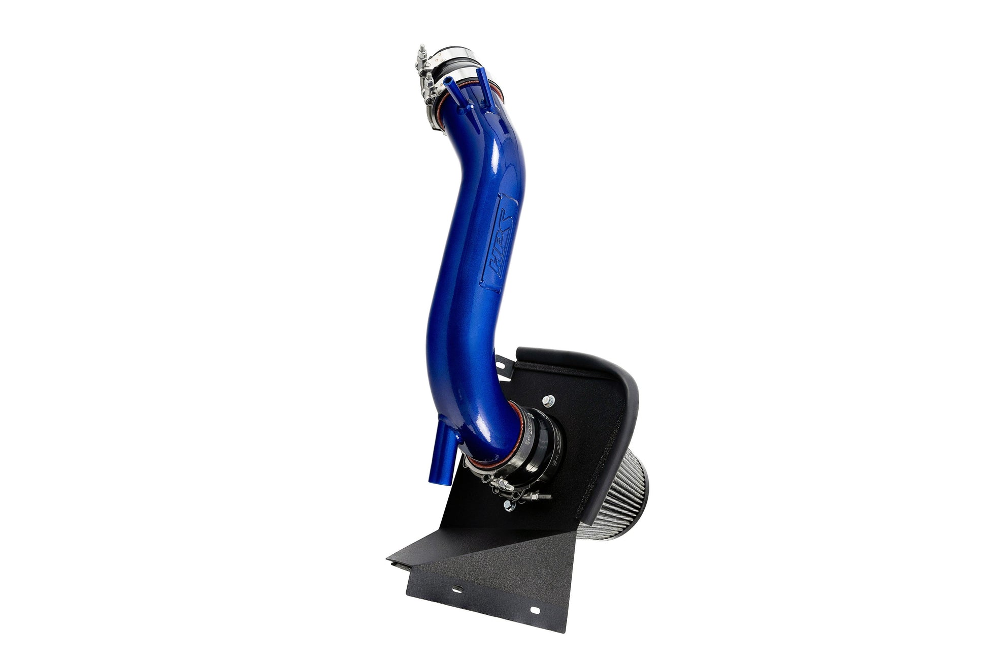 HPS Performance Air Intake Kit with Heat Shield Blue 827-721BL