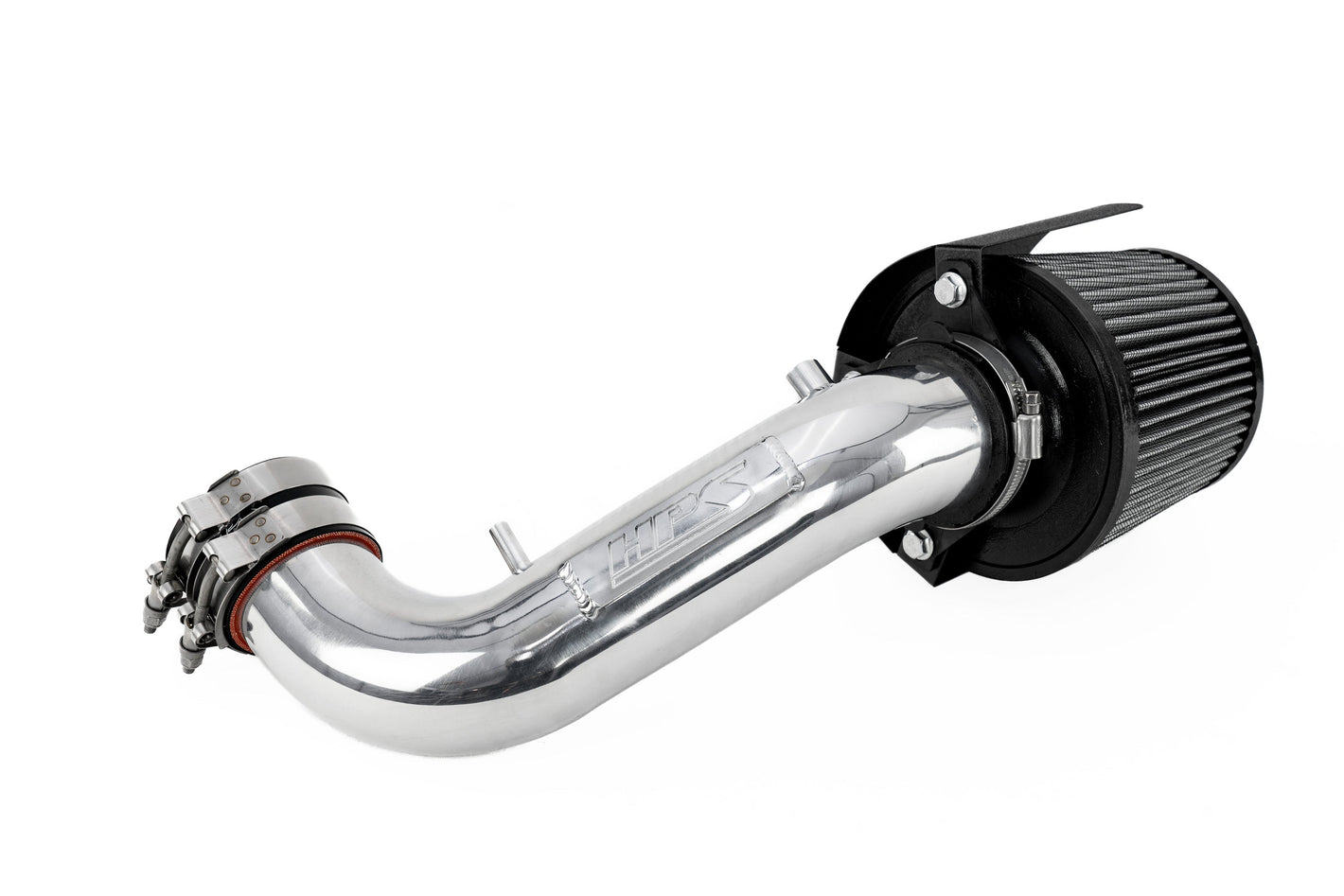 HPS Performance Air Intake Kit with Heat Shield Polished 827-724P