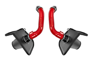 HPS Performance Air Intake Kit with Heat Shield Red 827-726R