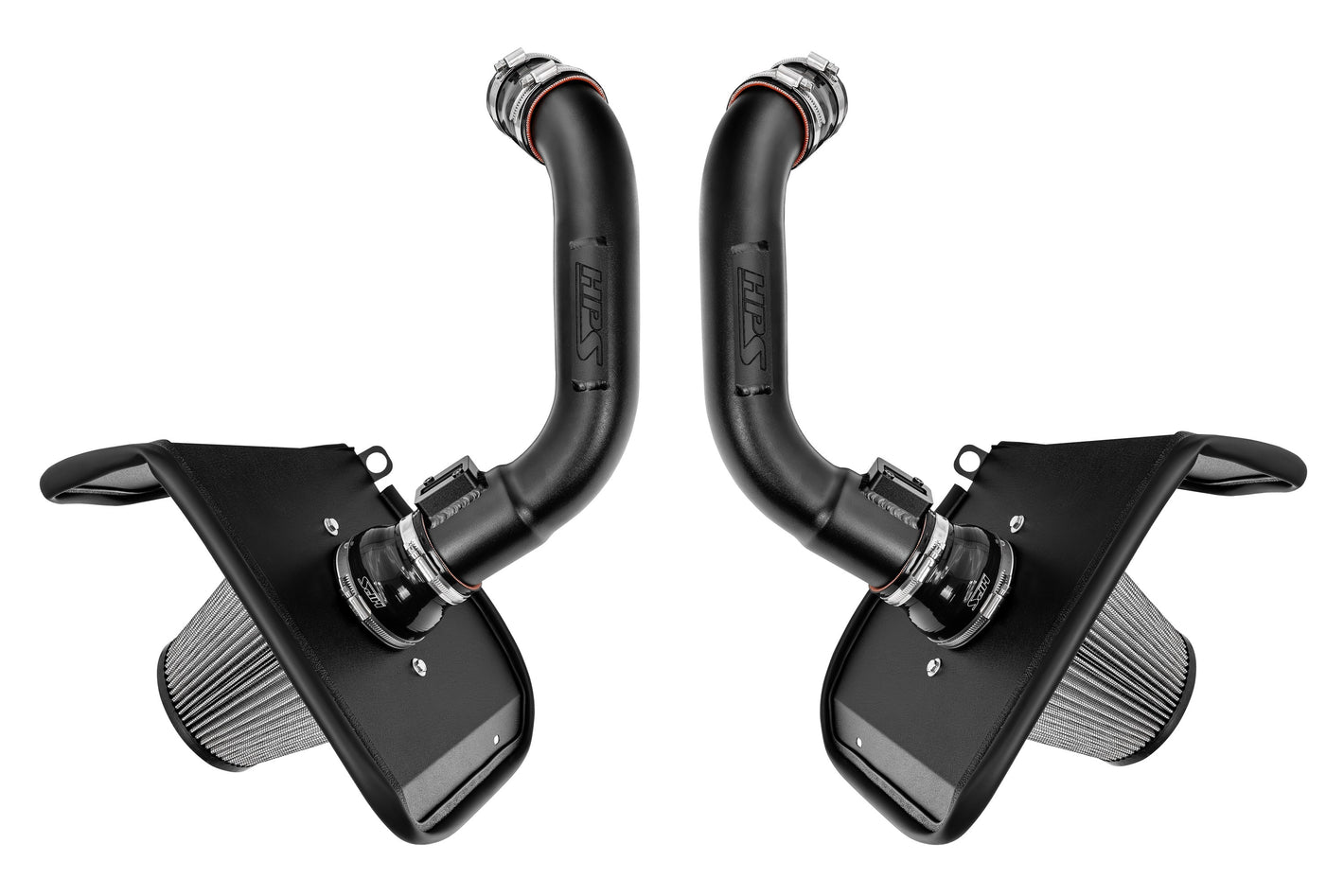 HPS Performance Air Intake Kit with Heat Shield Black 827-726WB