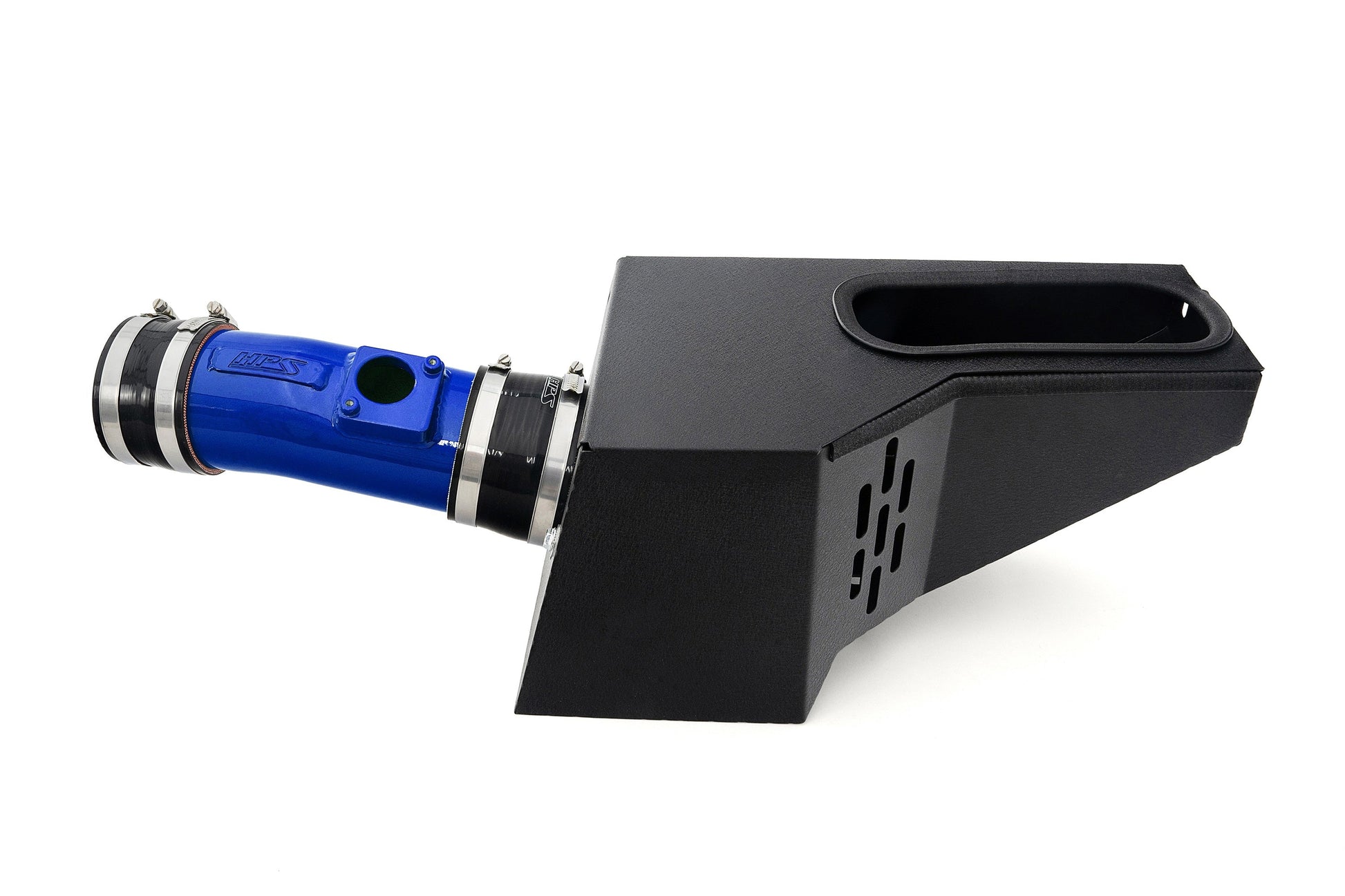 HPS Performance Air Intake Kit with Heat Shield Blue 827-729BL