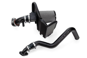 HPS Performance Air Intake Kit with Upper Hot Side Charge Pipe Black 827-733WB