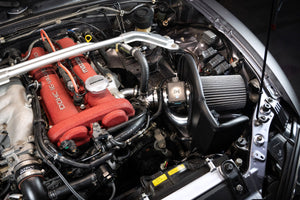 HPS Performance Air Intake Kit with Upper Hot Side Charge Pipe, Black, 827-733WB