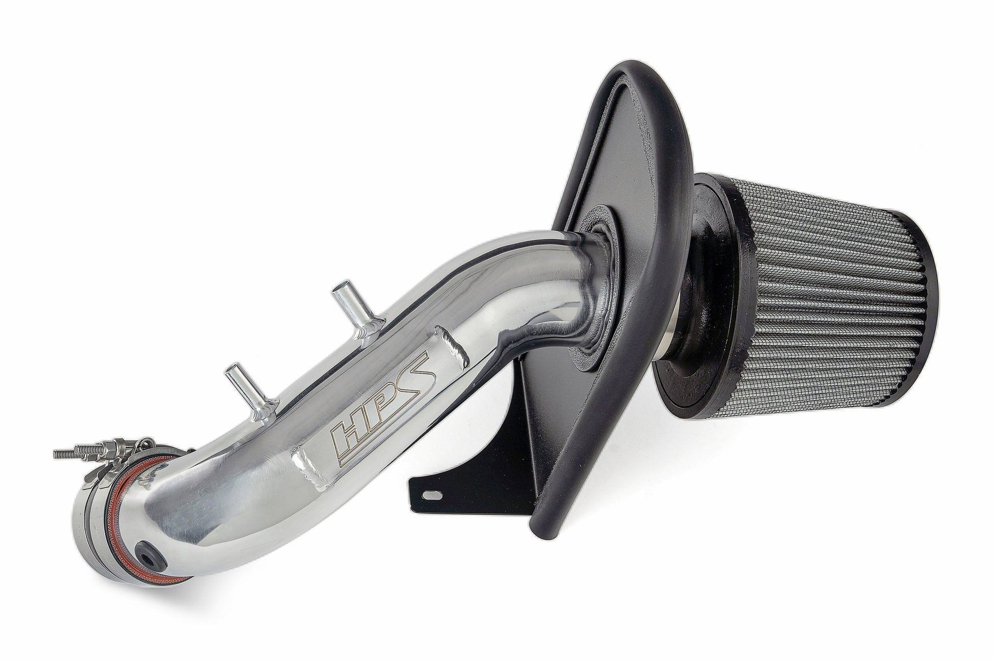 HPS Performance Air Intake Kit with Heat Shield Polished 827-737P