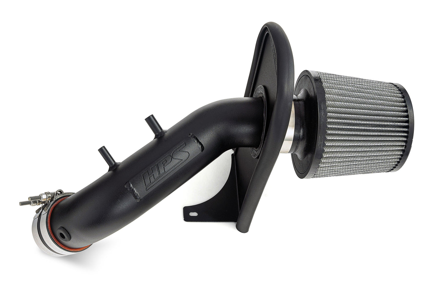 HPS Performance Air Intake Kit with Heat Shield Black 827-737WB