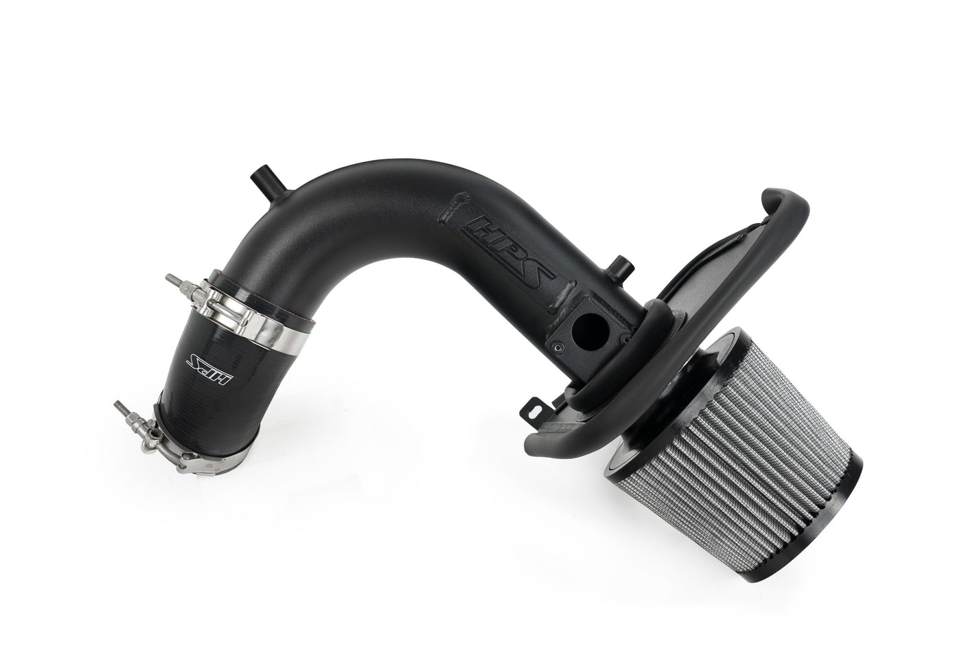 HPS Performance Air Intake Kit with Heat Shield Black 827-738WB