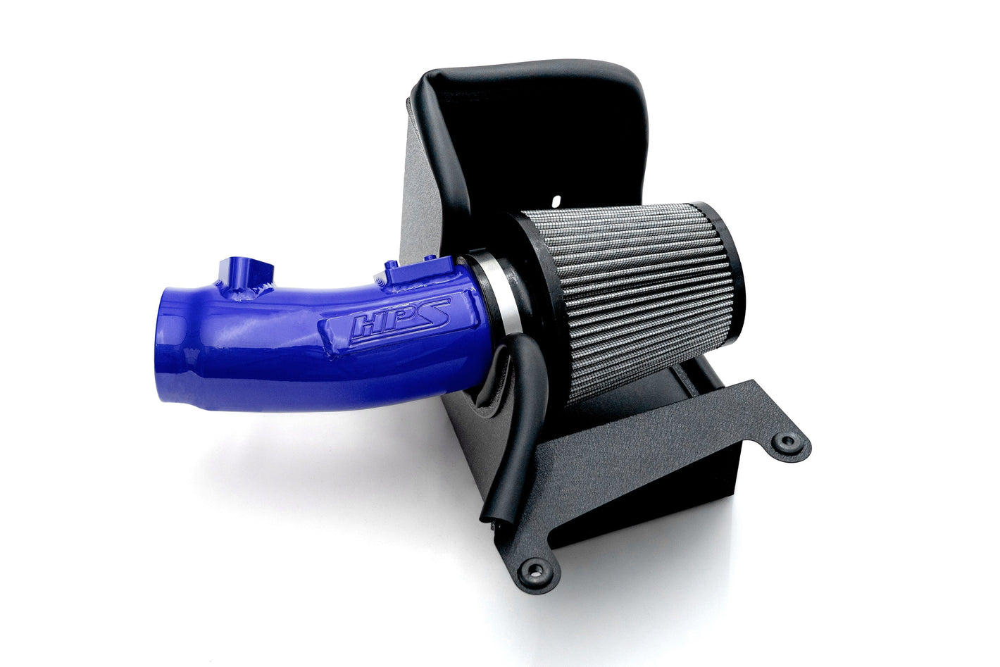 HPS Performance Air Intake Kit with Heat Shield Blue 827-741BL