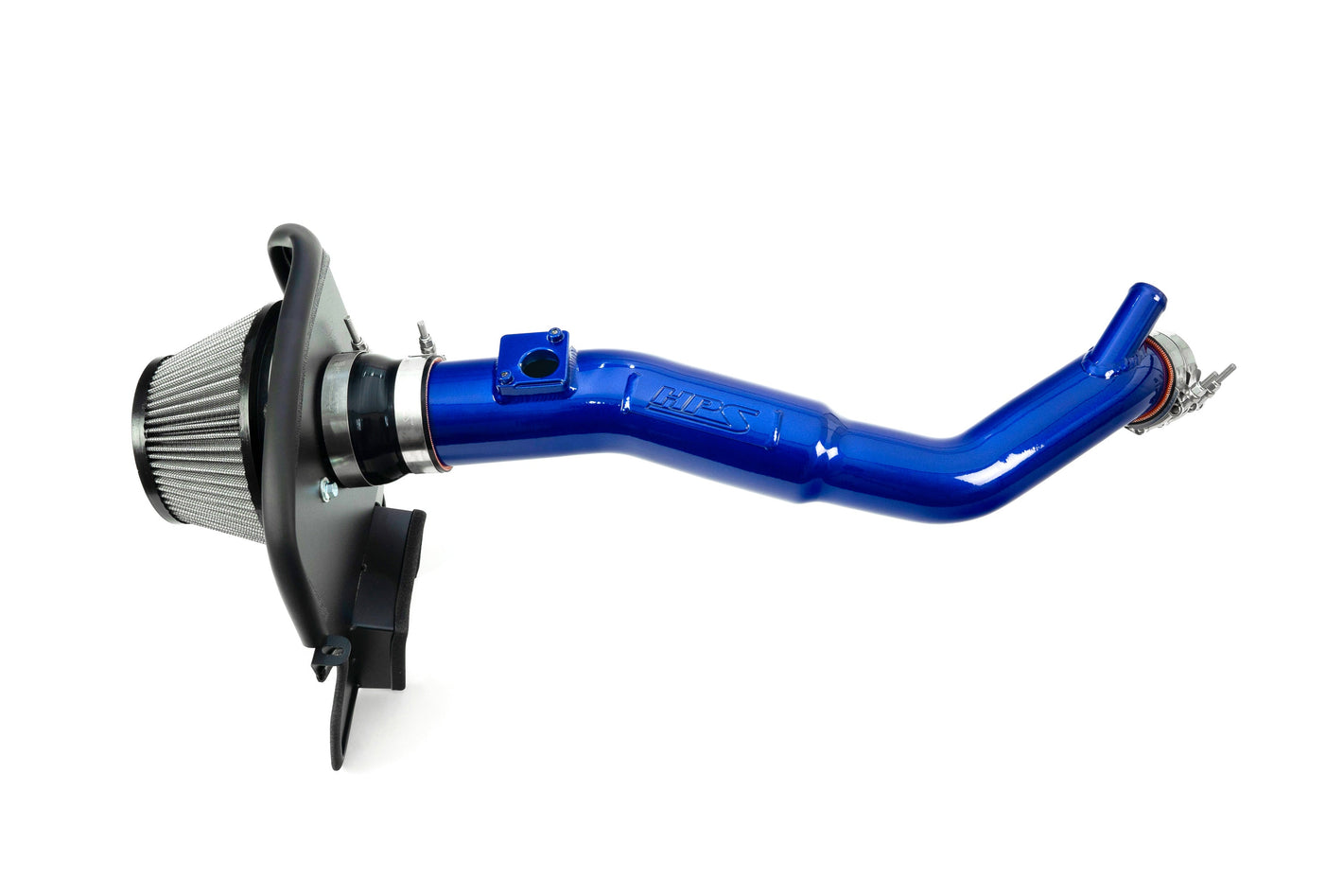 HPS Performance Air Intake Kit with Heat Shield Blue 827-777BL