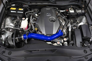 HPS Performance Air Intake Kit with Heat Shield, Blue, 827-777BL