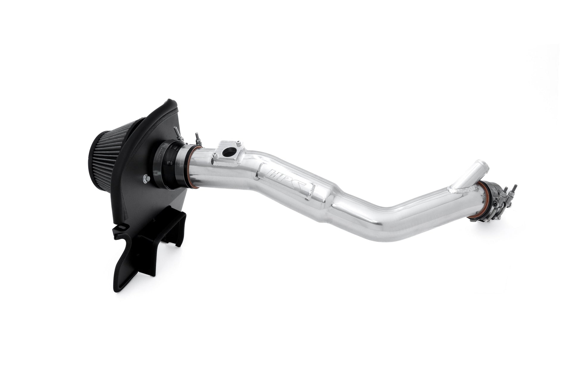 HPS Performance Air Intake Kit with Heat Shield Polished 827-777P