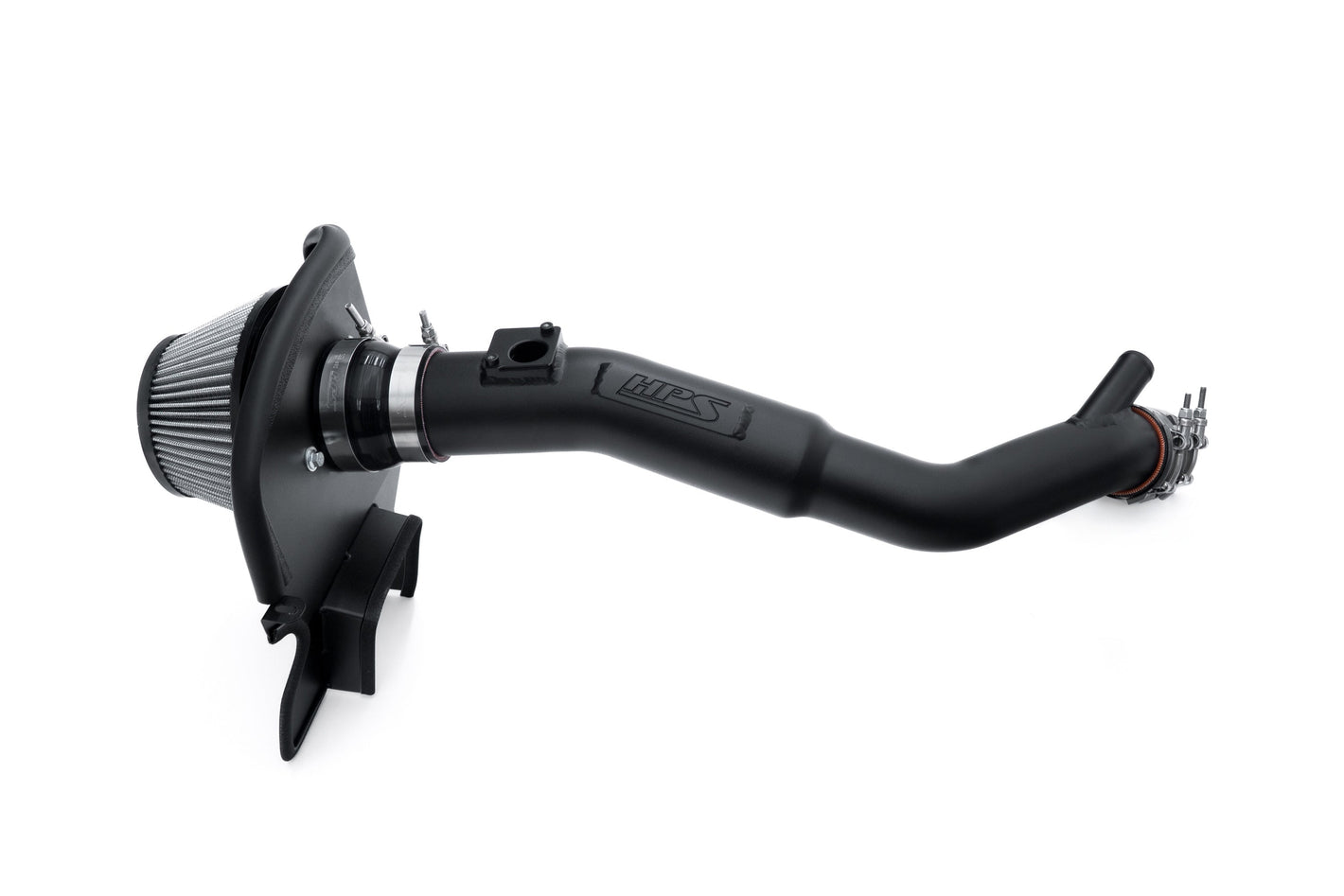 HPS Performance Air Intake Kit with Heat Shield Black 827-777WB