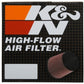 K&N washable, reusable High-Flow Air Filter.