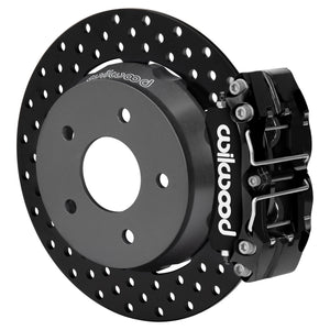 Wilwood 22-24 Polaris RZR Turbo/ Pro R 5-Lug Rear Big Brake Kit - Drilled Rotors Black Powder Coat