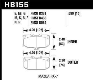 Hawk Performance DTC-30 Motorsports Brake Pads