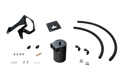 HPS Performance Aluminum Oil Catch Can Kit 2012-2015 Honda Civic Si 2.4L K24Z7