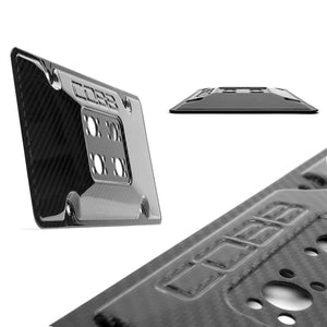 COBB Redline Carbon Fiber License Plate Relocation Mount 08-14 Subaru WRX/STI