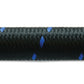 Vibrant -8 AN Two-Tone Black/Blue Nylon Braided Flex Hose (20 foot roll)