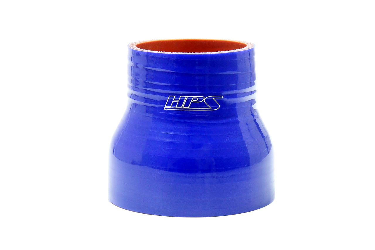 HPS 1.5" - 1-5/8" ID , 3" Long High Temp 4-ply Reinforced Silicone Reducer Coupler Hose Blue (38mm - 41mm ID , 76mm Length)