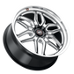 Weld Laguna 6 22x9.5 6x139.7 ET25 6.23 BS - Gloss Black Milled - Non-Beadlock