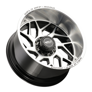 Weld Fulcrum 22x12 / 8x170 / 4.75 BS / 125.1 HB - Gloss Black Machined - Non-BL Wheel