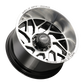 Weld Fulcrum 22x12 / 8x165.1 / 4.75 BS / 125.1 HB - Gloss Black Machined - Non-BL Wheel