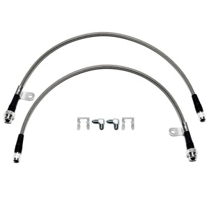 Wilwood 23in OAL Flexline M10x1.0 Hose to -3 w/ Bracket