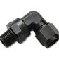 Vibrant -6AN to 1/8in NPT Female Swivel 90 Degree Adapter Fitting