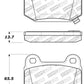 StopTech Performance ST-22 2-Piston Rear Caliper Brake Pads