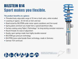 Bilstein B14 2005 Mini Cooper Base Convertible Front and Rear Suspension Kit