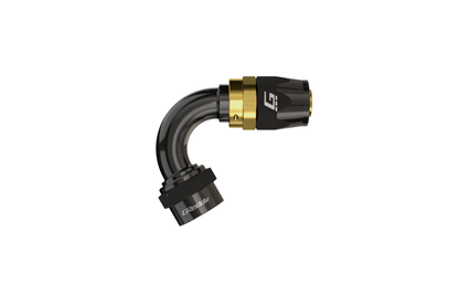 GReddy AN06 120 DEGREE HOSE END SWIVEL BLACK/GOLD ANODIZED