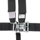 RaceQuip Black L & L V4pt Seat Belt