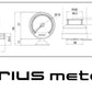 GReddy Sirius Meter - Fuel Pressure 0/6.0kPa 74mm Analog Gauge (w/Fuel Press Sensor & Harness Set)