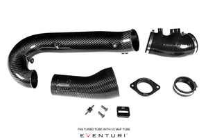 Eventuri Honda FK8 Civic Type R - Black Carbon Charge-Pipe and V2 MAF