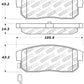 StopTech Performance 04-07 RX-8 Rear Pads