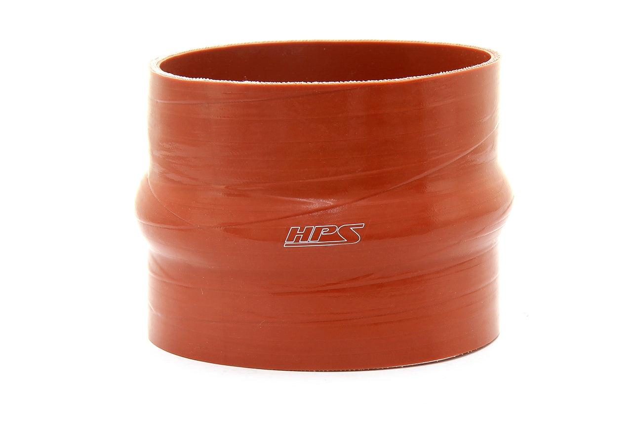 HPS 7" ID , 6" Long High Temp 6-ply Aramid Reinforced Silicone Hump Coupler Hose Orange (178mm ID , 152mm Length)