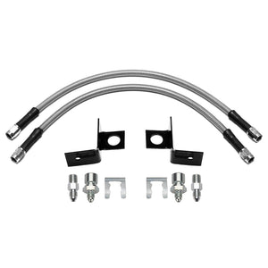 Wilwood flexline kit 14IN -3 hose M1.5 IF 1/8-27 NPT W/BRACKET