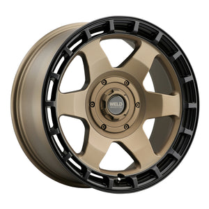 Weld Off-Road Ridge 20x9 - 8x180 BP - ET0 - 124.3mm CB - Satin Bronze Wheel (Black Ring)