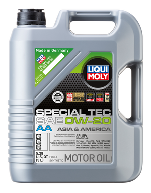 LIQUI MOLY 5L Special Tec AA Motor Oil SAE 0W20