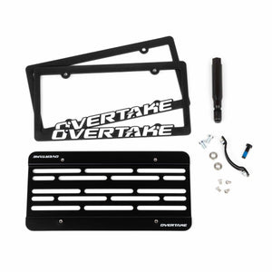 OVERTAKE MaxxAdjust License Plate Relocation Kit - 2018-2026 WRX / 2018-2021 STI / 2018-2025 Crosstrek / 2013-2026 BRZ / FRS / 86 / 2017-2024 Impreza