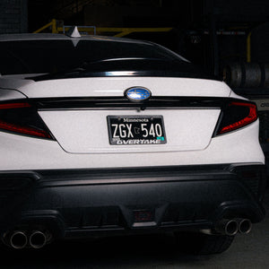 OVERTAKE License Plate Frames - Plastic