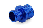 HPS 1 inch - 1-1/8 inch 25mm - 28mm Billet 6061 Aluminum Joiner Hose Union Connector Blue