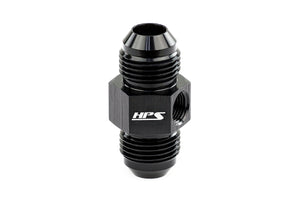 HPS Performance -3 AN Male to Male Adapter with 1/8 inch NPT Female Port Aluminum Black